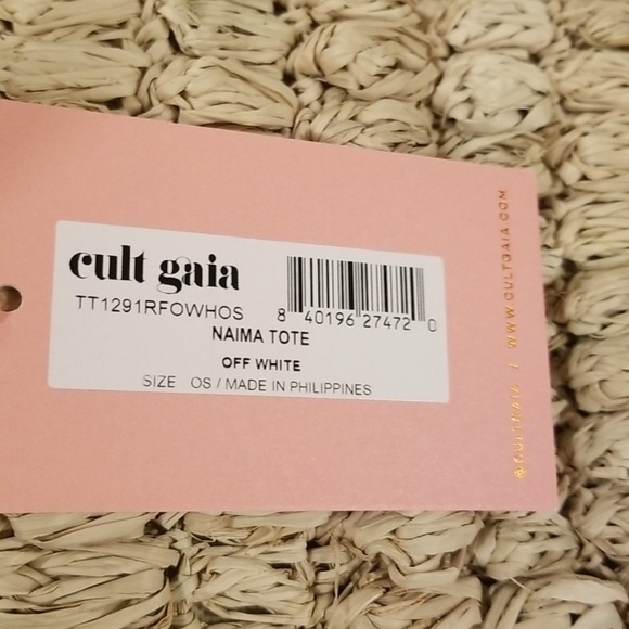 Cult Gaia Naima Tote Bag in Tan - textured bobble design with Chain Handle-NWOT - Picture 17 of 17